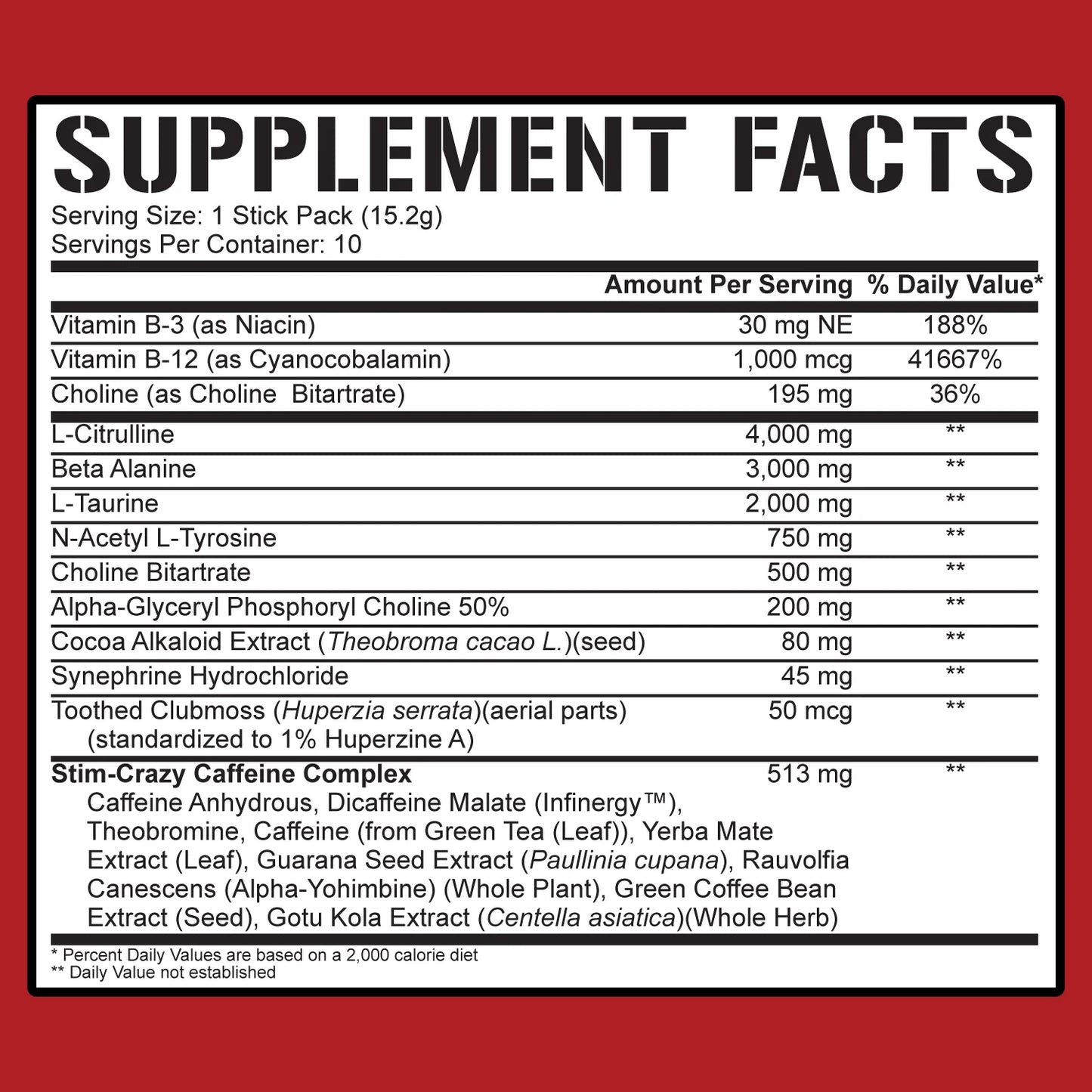 5% Nutrition 5150 Stick Packs Pre-workout - Citrus Mango