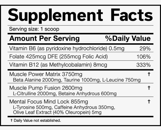 JNX The Shadow! Pre-Workout