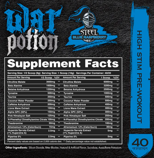 War Potion - Pre Workout