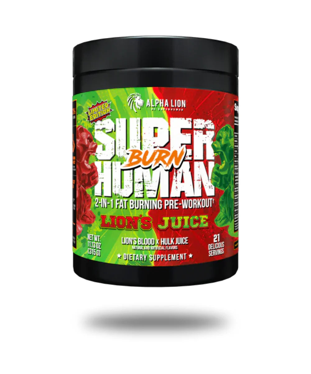 Alpha Lion Super Human Burn Extreme 2-in-1 Extreme Energy + Fat Burning Pre-Workout