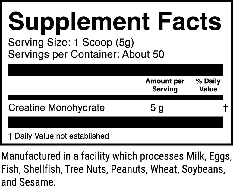 Phorm Micronized 100% Pure Monohydrate Creatine - 100 servings