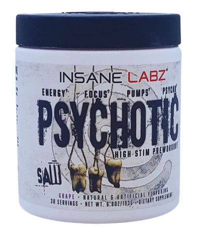 Insane Labz | Psychotic SAW GRAPE High Stim Preworkout